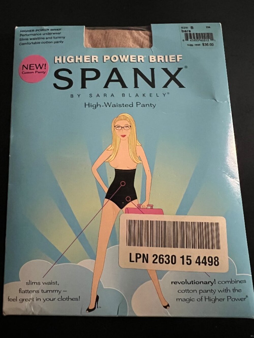 New In Package Spanx High Waisted Panty Brief in Bare Size B Small